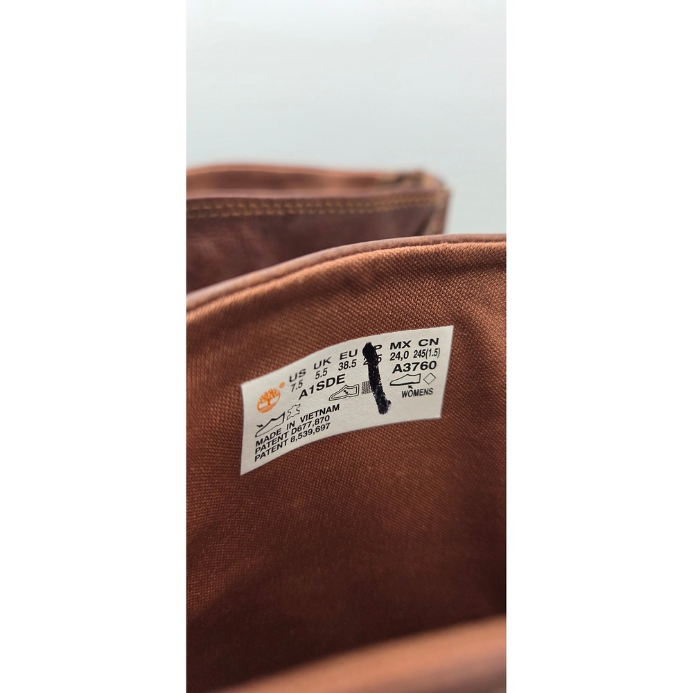 Timberland Sutherlin Bay Women's Boots 7.5 Brown Leather Slouch Zip A1SDE - Picture 8 of 13